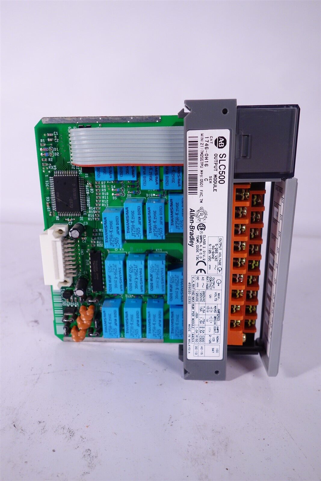 AB Allen Bradley SLC500 Output Module 1746-OW16 Ser C