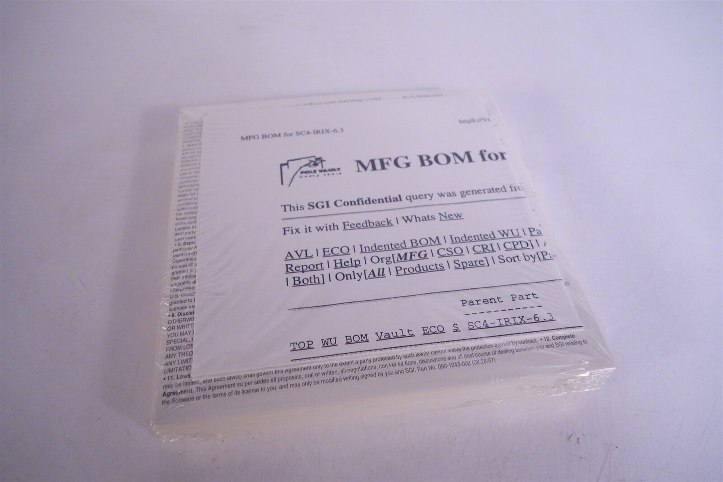 SGI Silicon Graphics IRIX 6.3 Software Collection