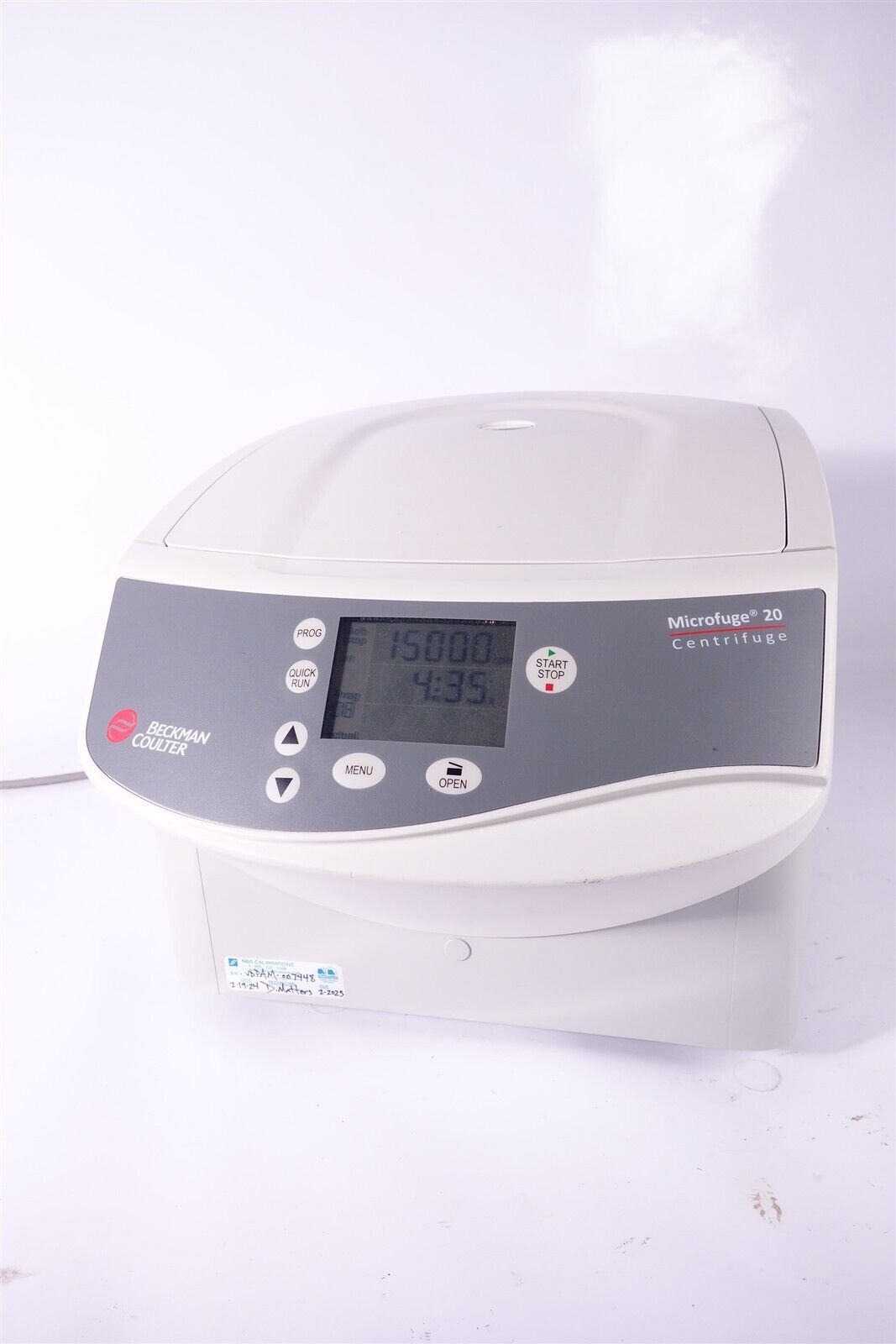 Beckman Coulter Microfuge 20 Centrifuge + FA241.5P Rotor Current Calibration