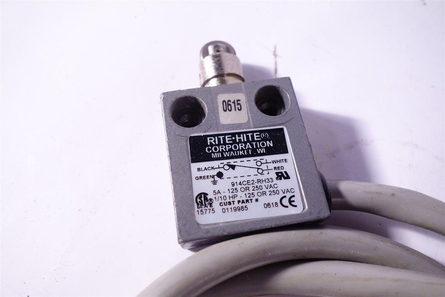 RITE HITE 914CE2-RH33 / 914CE2RH33 1/10HP 125 or 250VAC EXCELLENT
