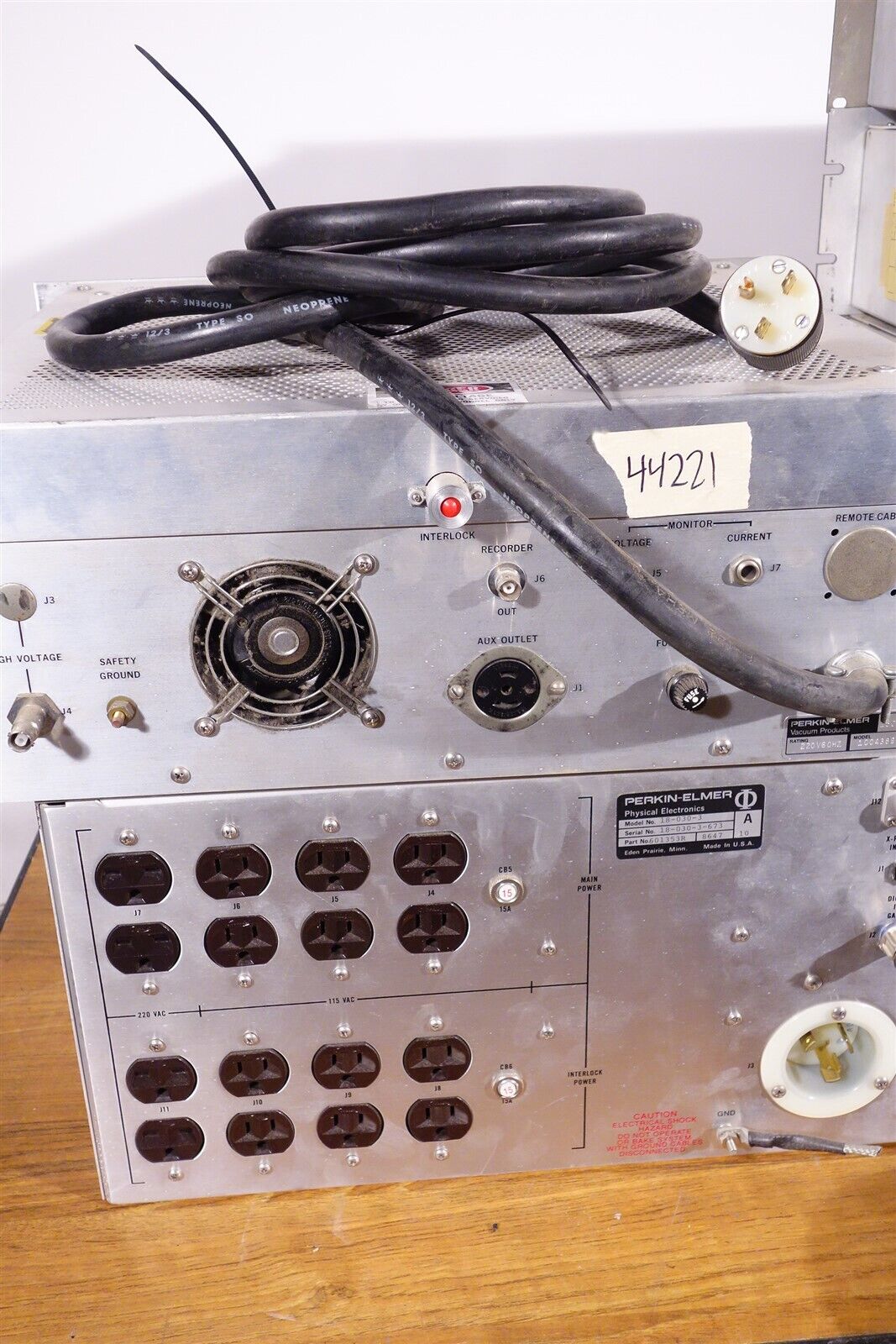 Physical Electronics PHI / Perkin Elmer Large lot of Components + Cables