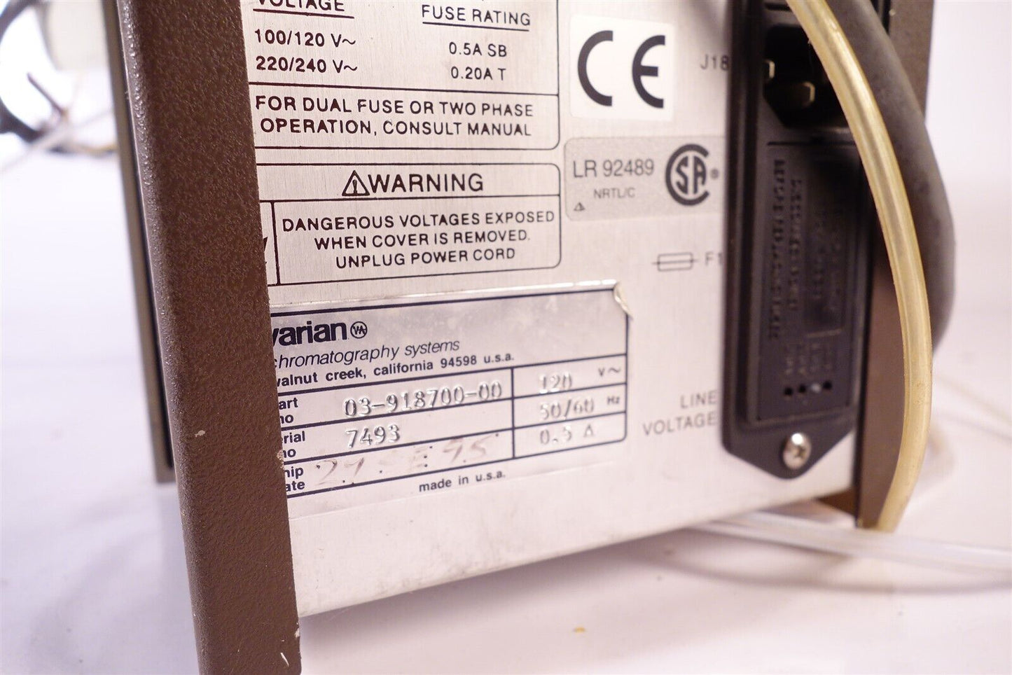 Varian CP-8200 8200cx for CP-3800 GC Gas Chromatograph Working Condition