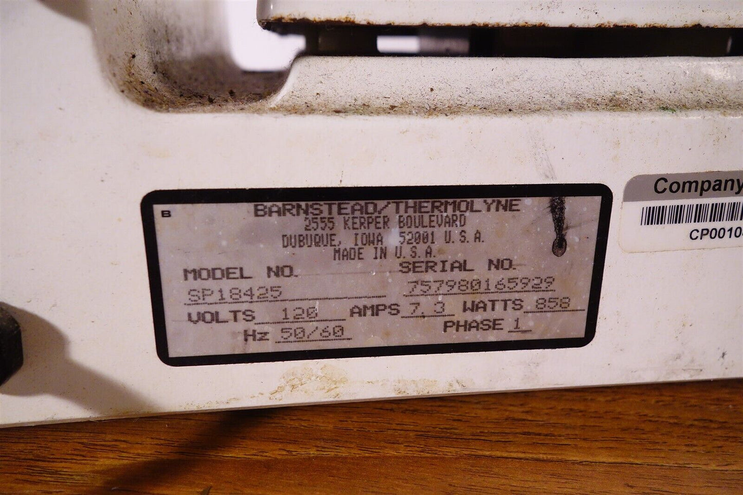 Barnstead Thermolyne SP18425 Nuova Magnetic Stir Heat Plate 7 x 7 - TESTED