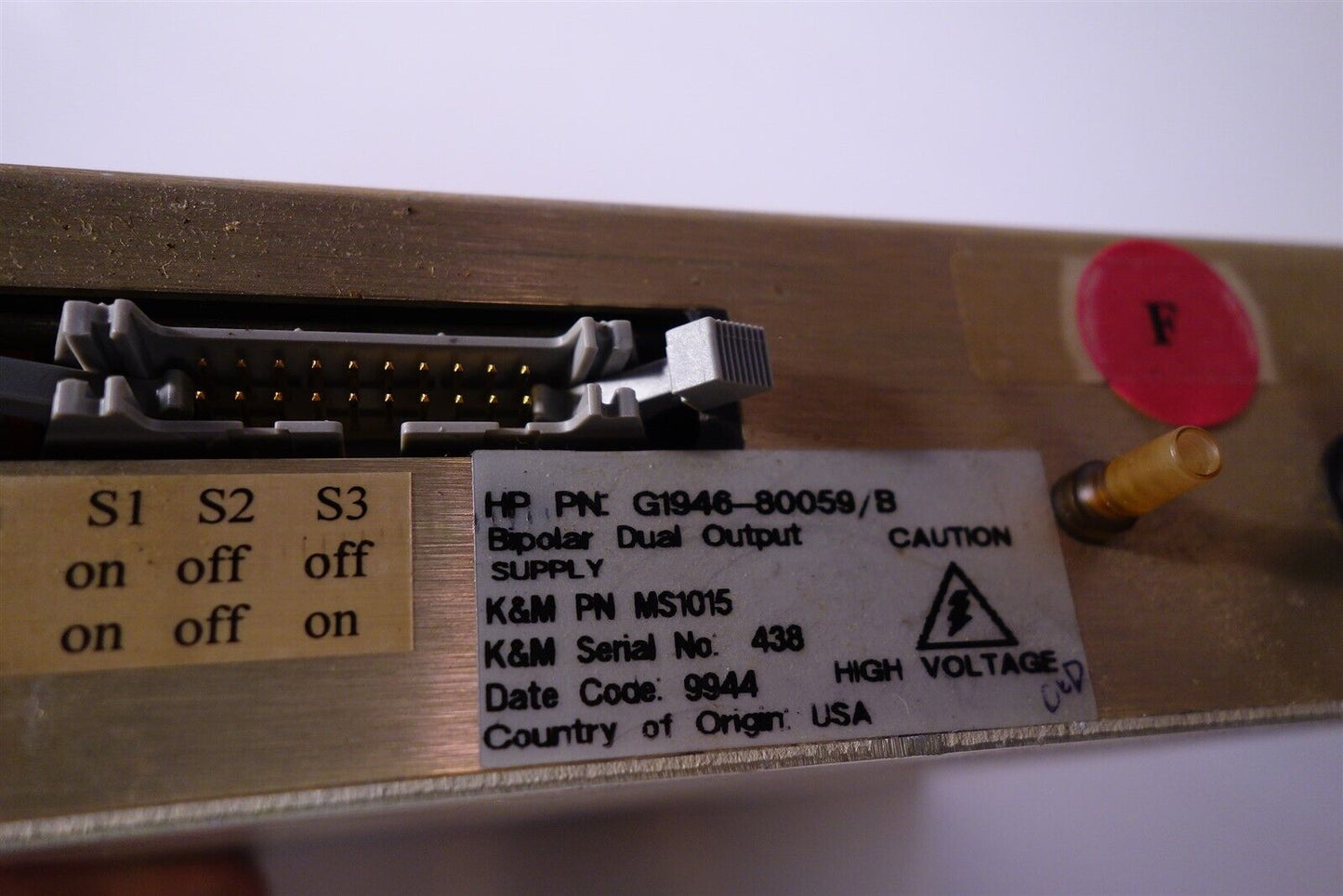 Agilent G1946-80059/B Fast HV Power Supply