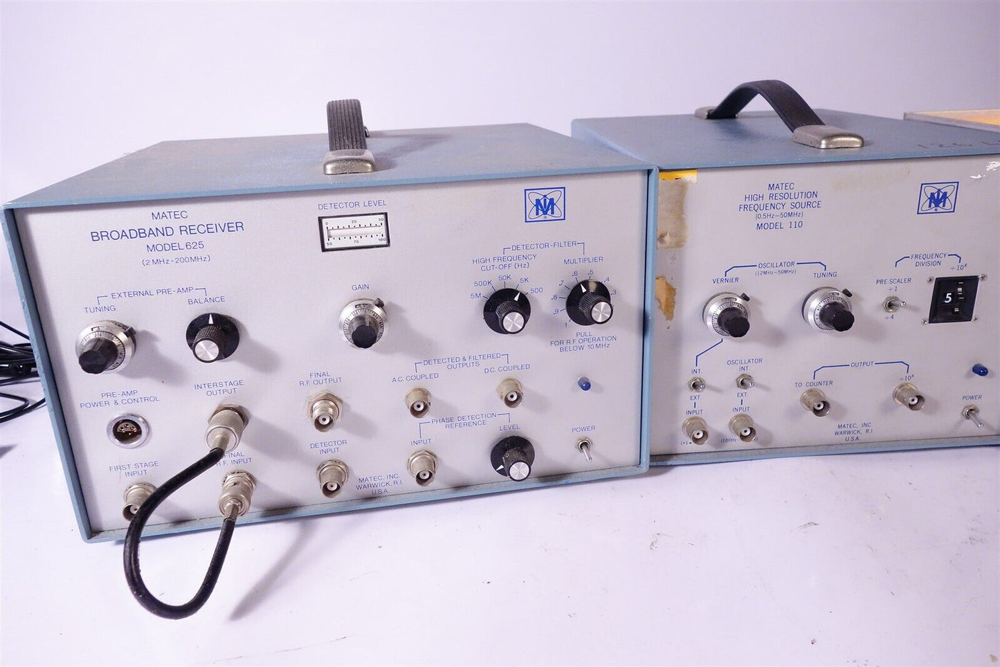 Matec 110 Source + 625 Broadband Receiver + Pulse Monitor NDT Ultrasonic