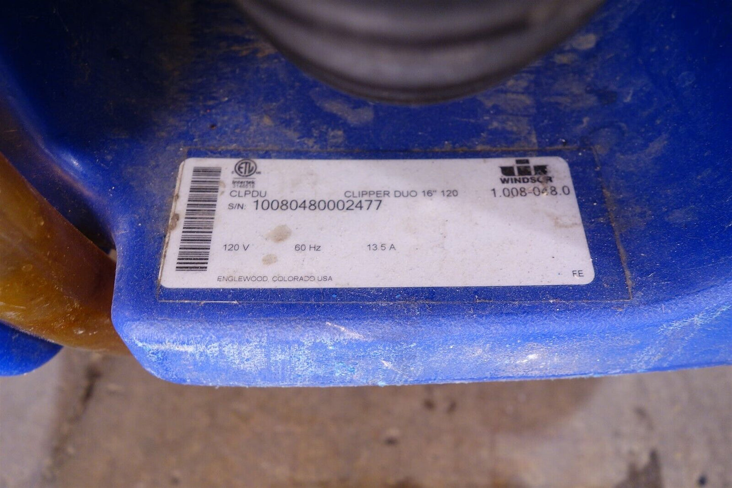 Windsor Clipper Duo 16" Carpet Extractor Shampooer Cleaner Professional