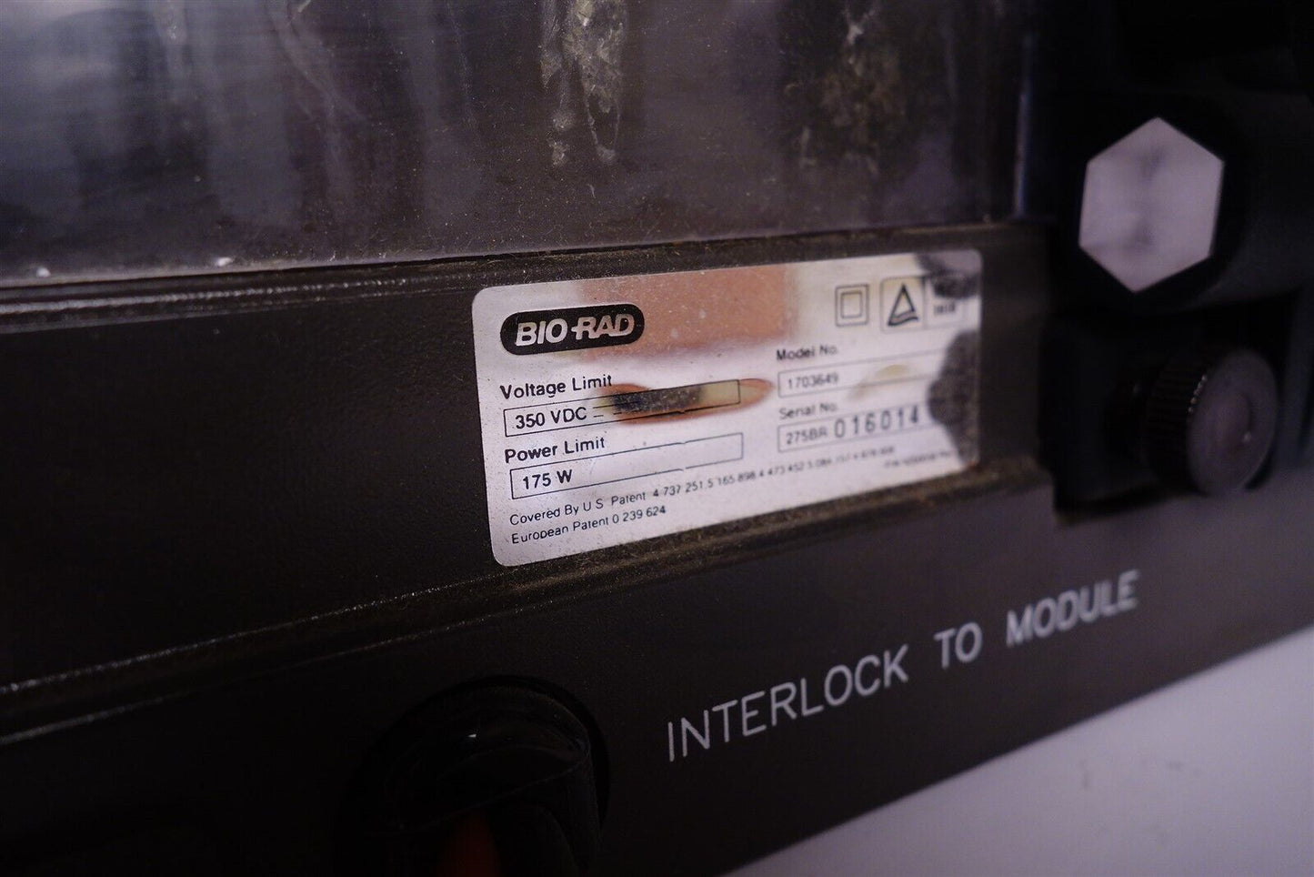 Bio-Rad CHEF 1703649 Electrophoresis Cell for CHEF Mapper XA, CHEF DR-II, DR-III