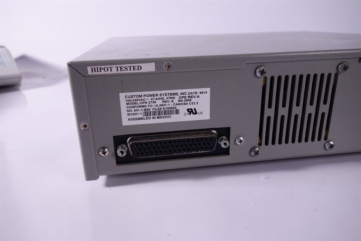 Varian Medical Systems PAXSCAN CPS2738 Power Supply