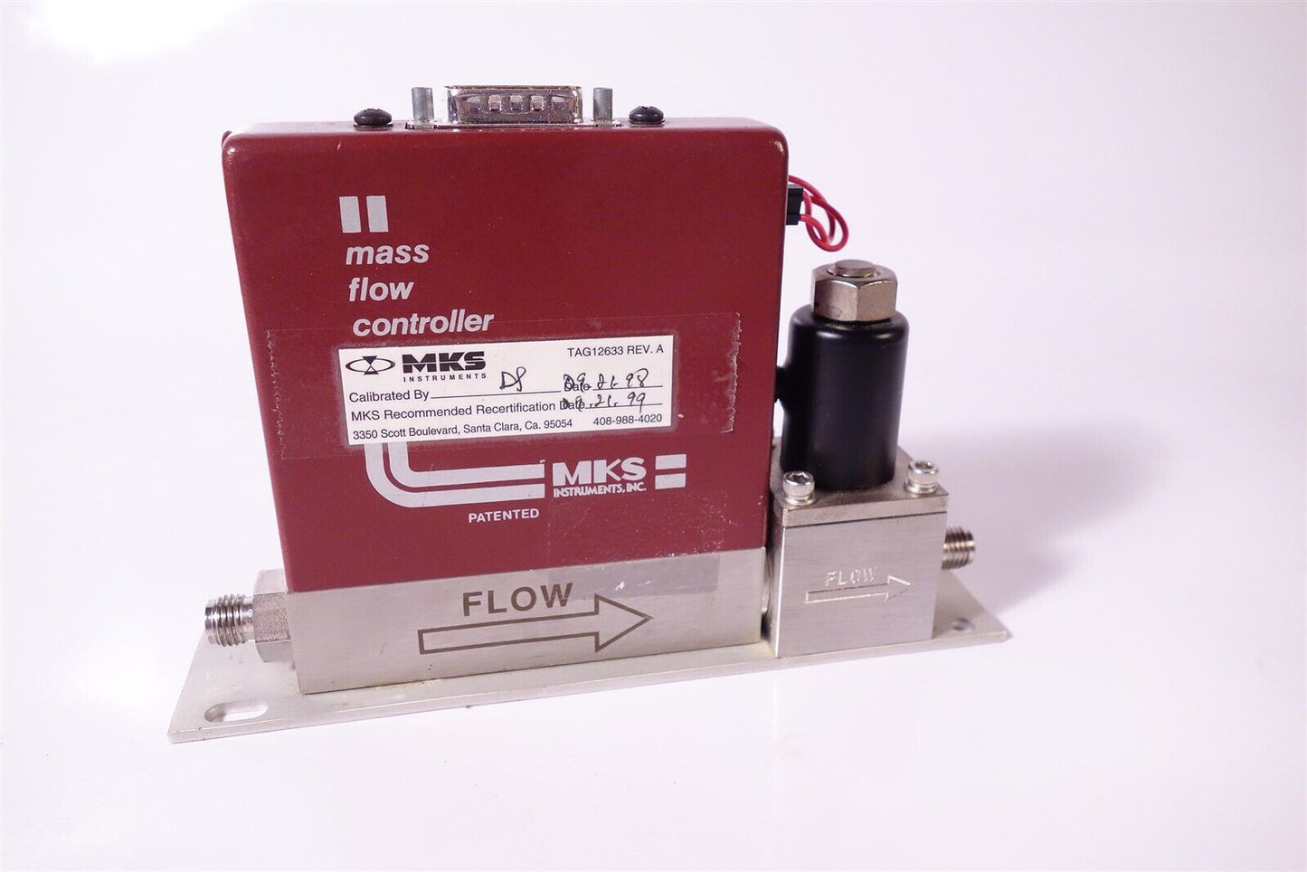 MKS 1359c 1359c-00100SV N2 100SCCM Mass Flow Controller