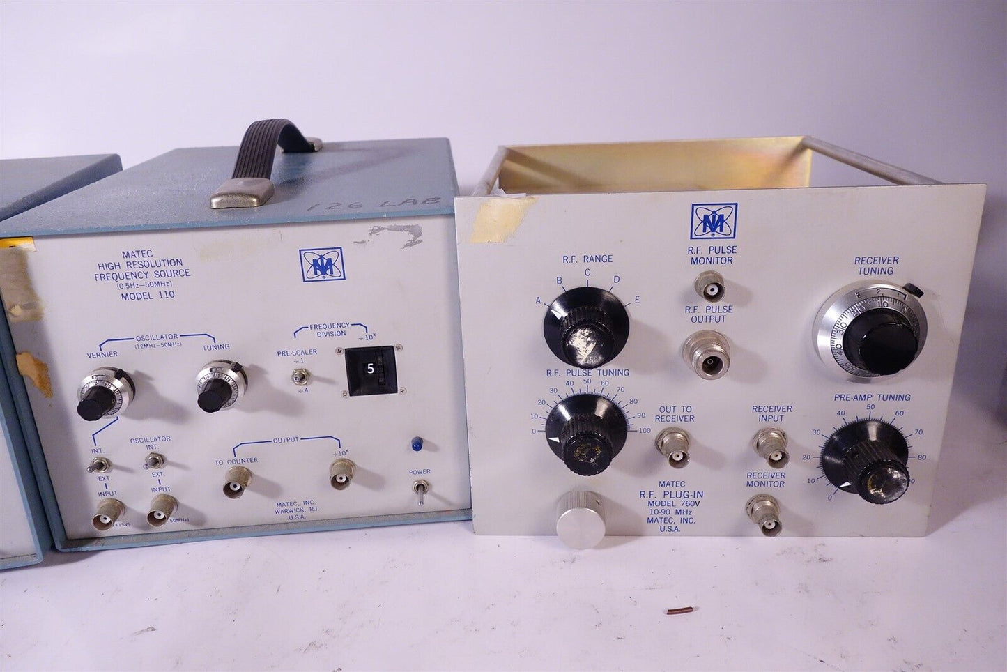 Matec 110 Source + 625 Broadband Receiver + Pulse Monitor NDT Ultrasonic