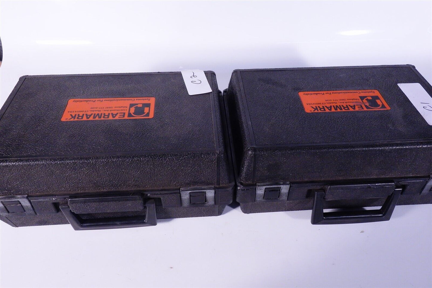 Lot of 2 Earmark Headsets F6G4JR Frequency 23/23 HTRD-3