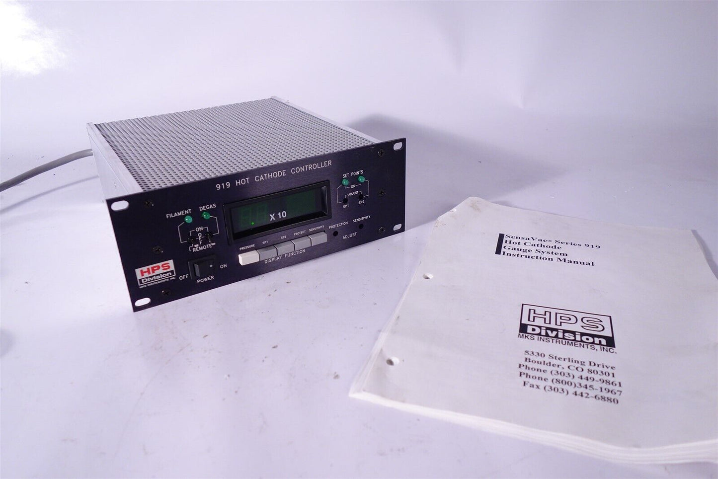 MKS HPS 919 Hot Cathode Ionization Gauge Controller