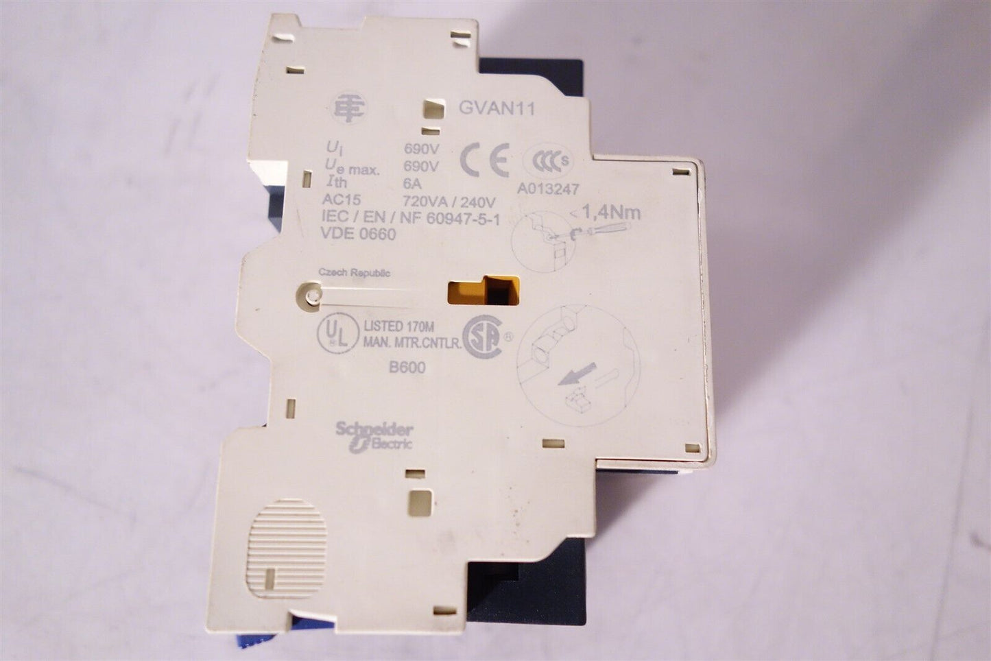 1x Schneider Electric GV2ME14 Motor Circuit Breaker 6-10A