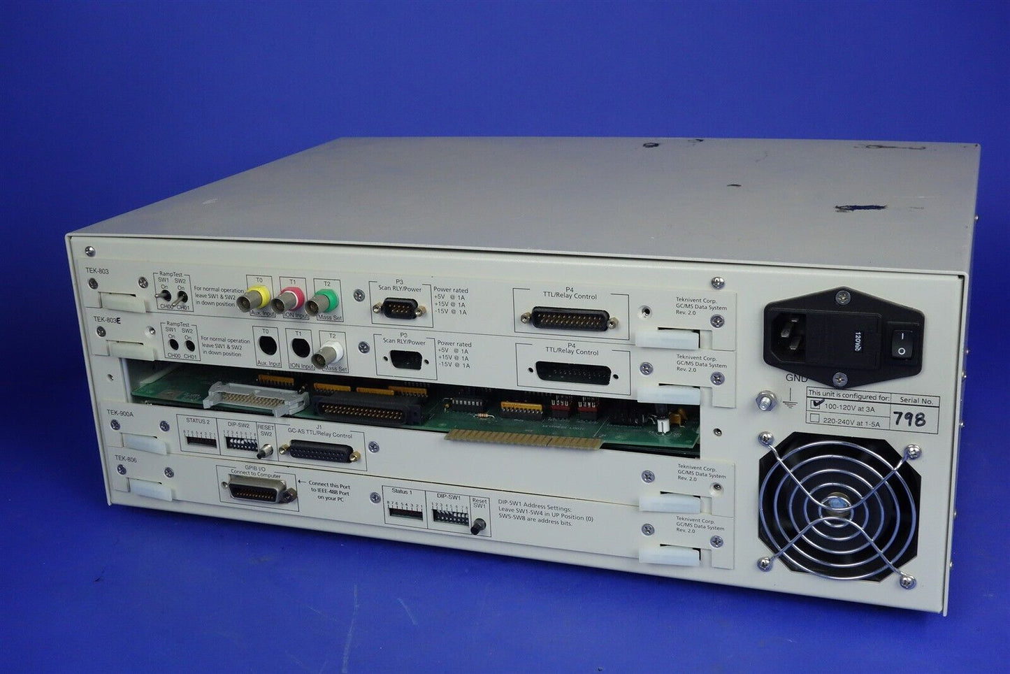 HP Agilent Teknivent TEK-803 TEK-803A TEK-900A TEK-806 GCMS Mass Spec Data Sys
