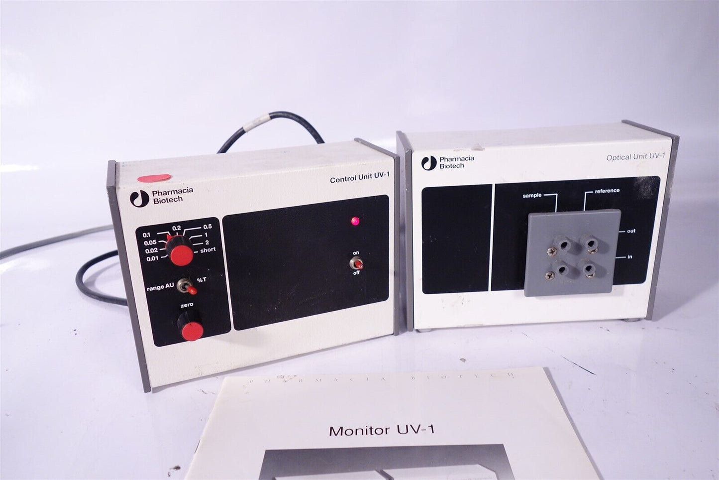 Pharmacia FPLC UV-1 Control Unit / Optical Unit. + manual