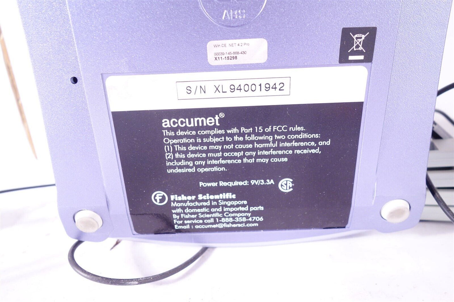 Fisher Scientific Accumet Excel XL50 Ph Meter / Bad Display