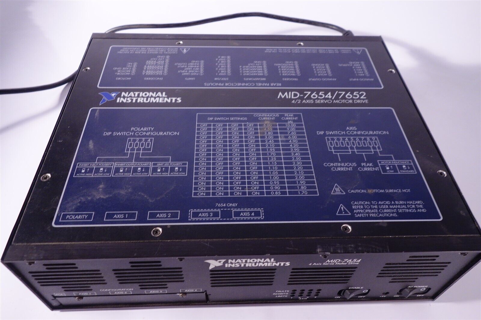 National Instruments MID-7654 Servo Motor Drive, 4-Axis, MID-7654/7652