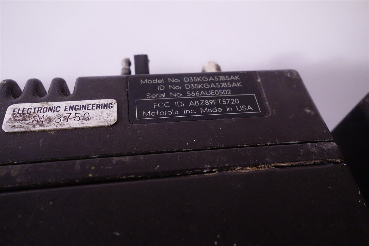 Lot of 4 Motorola D35KGA5JB5AK Two-Way Radio Units