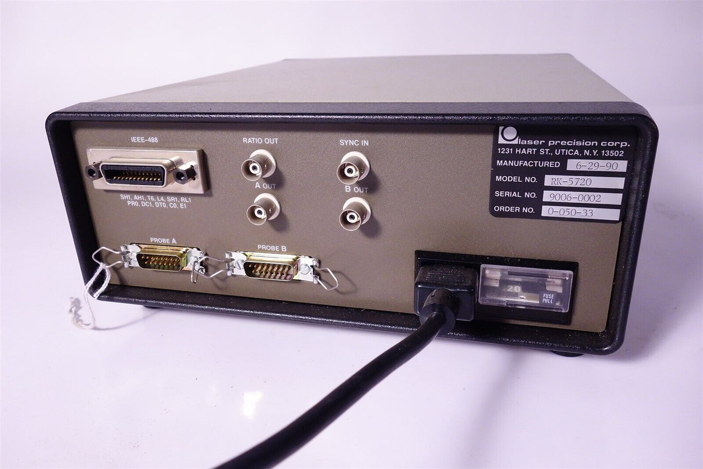 Laser Precision Corp RK-5720 Power Ratiometer
