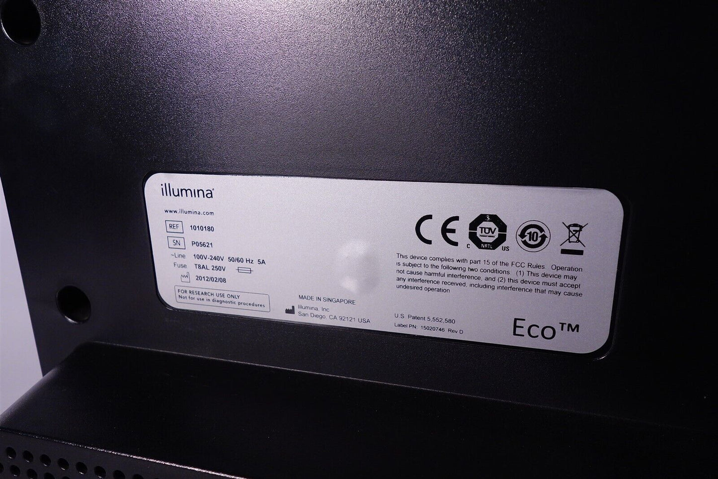 Illumina Eco Real Time PCR System with 30-day Warranty