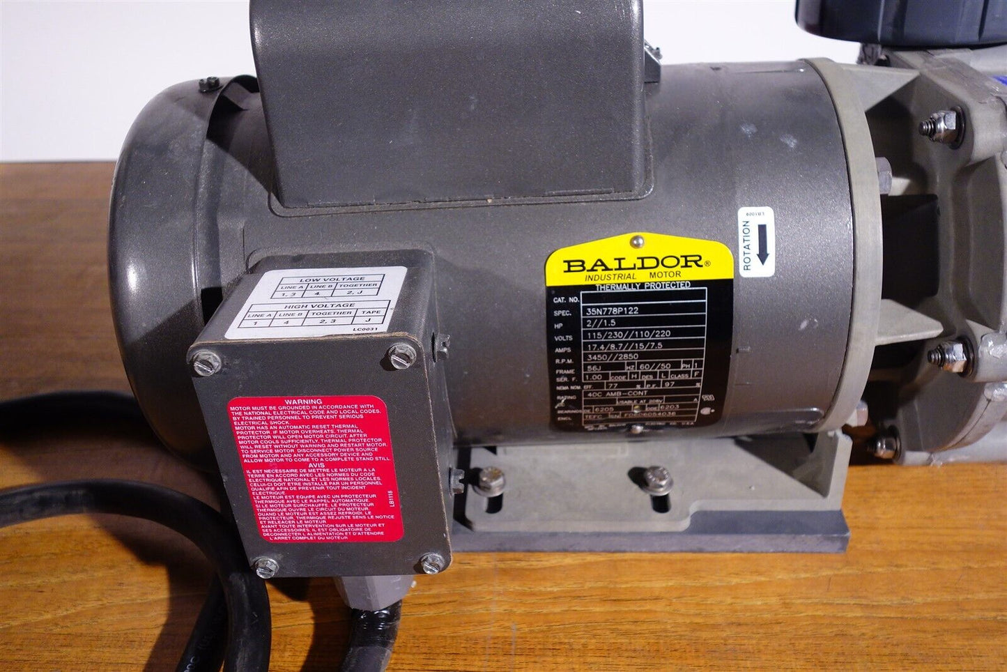 MDM Incorporated DM Sequence Power 1000 Baldor 2HP Pump