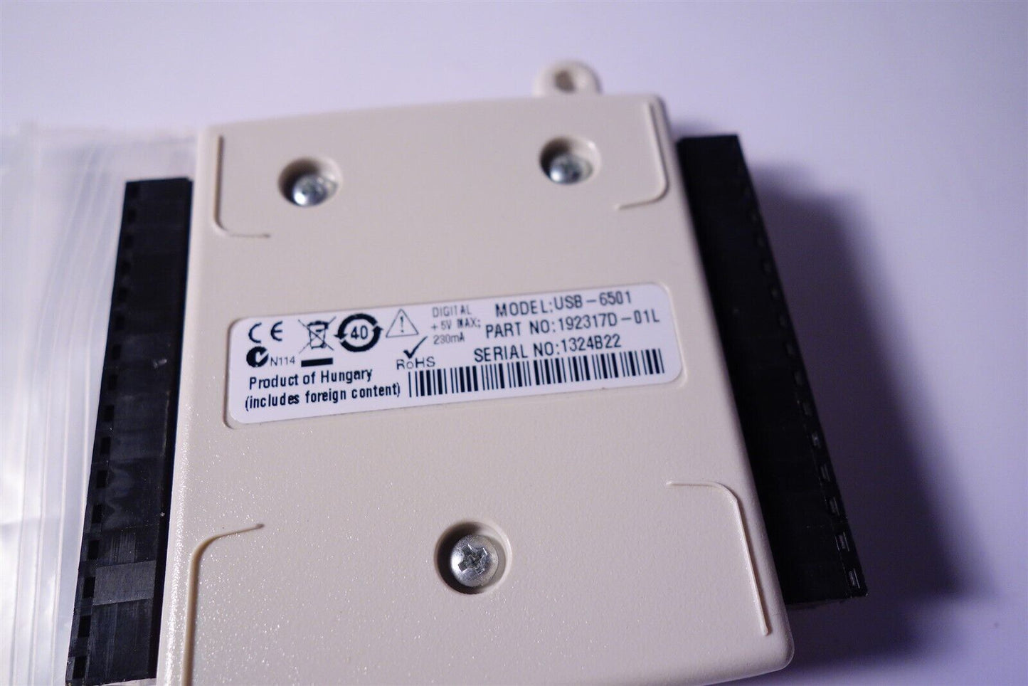 National Instruments USB-6501 Data Acquisition Card, NI DAQ DIO