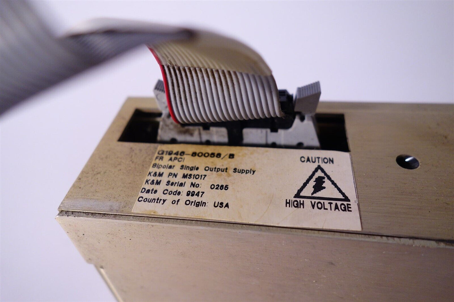 Agilent G1946-80058/B MSD BiPolar FR APCI Single Output Power Supply K&M MS1017