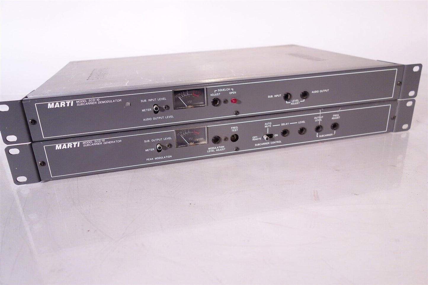 Marti SCD-10 SCG-10 Subcarrier Demodulator / Generator Combo for Broadcast - EXC