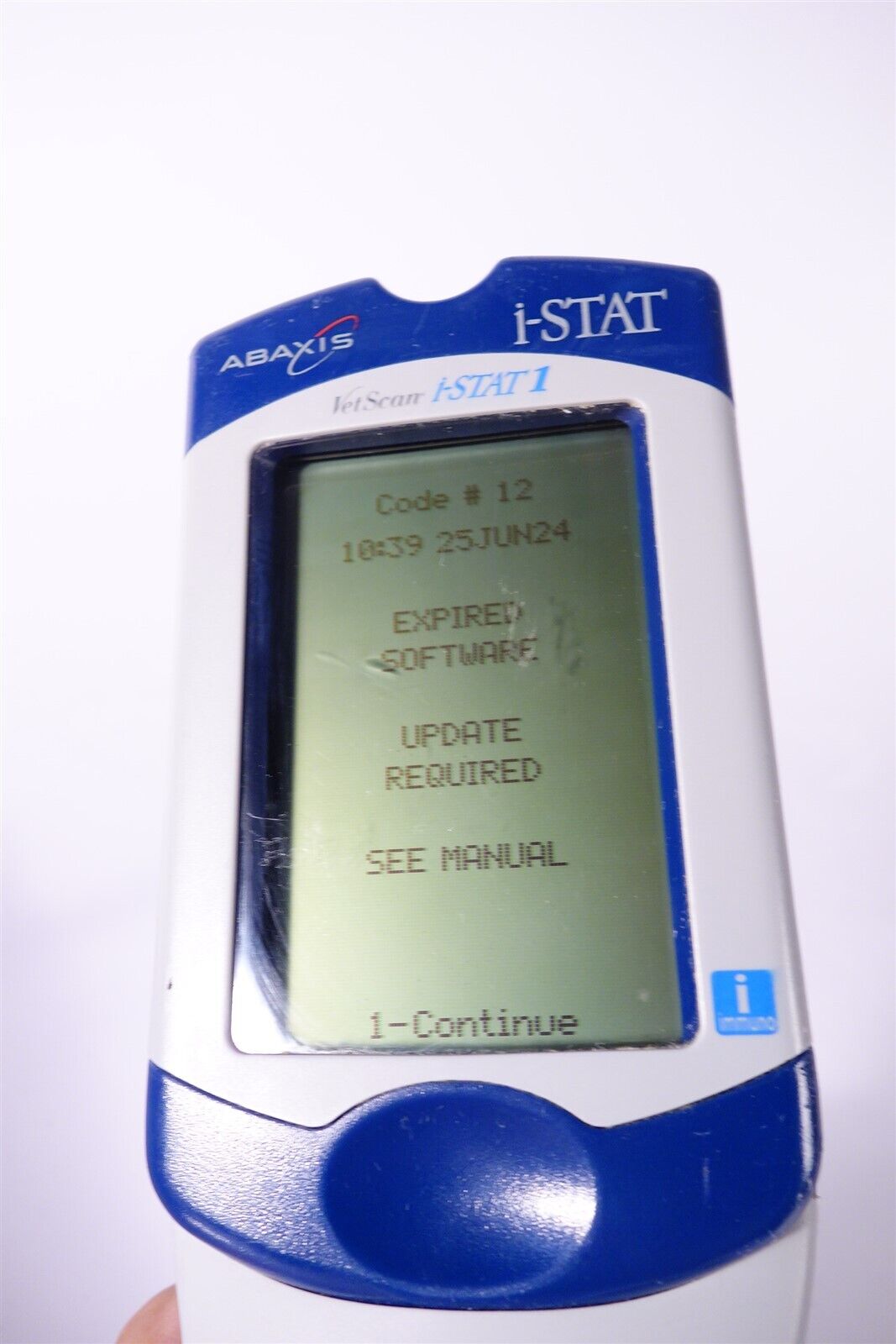 Abaxis I-Stat Vetscan i-Stat1 Working but expired software