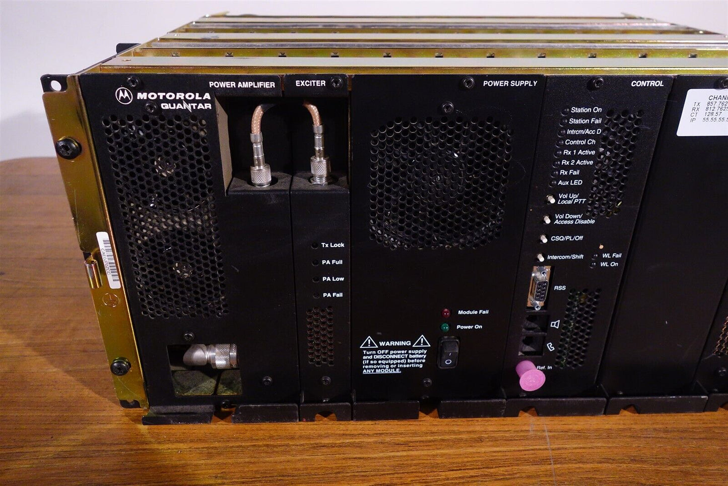 MOTOROLA QUANTAR T5365A UHF 800MHZ Excellent Working