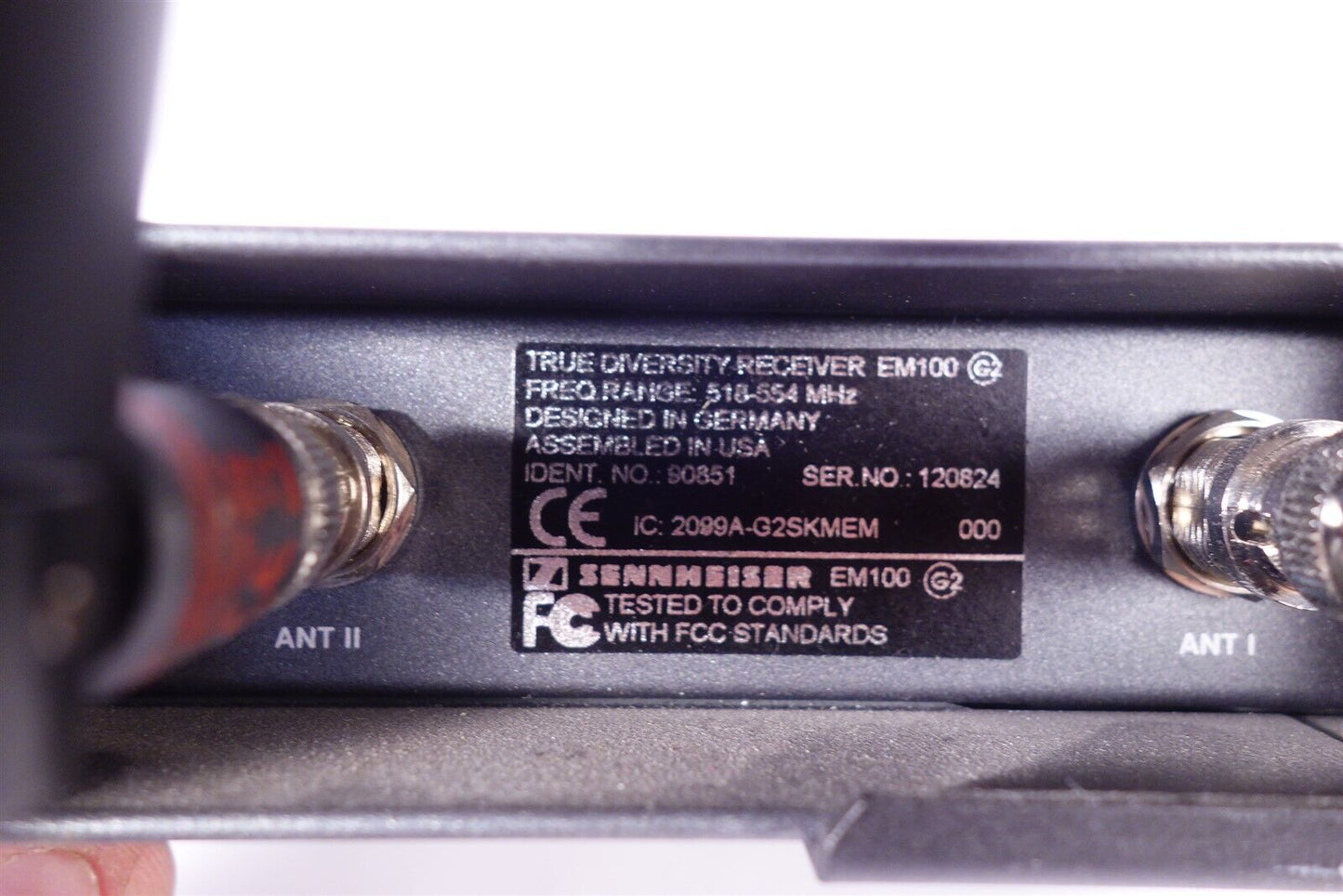 Two (2) Sennheiser EM100 G2 Wireless Receivers with (2) SK100 G3 Transmitters
