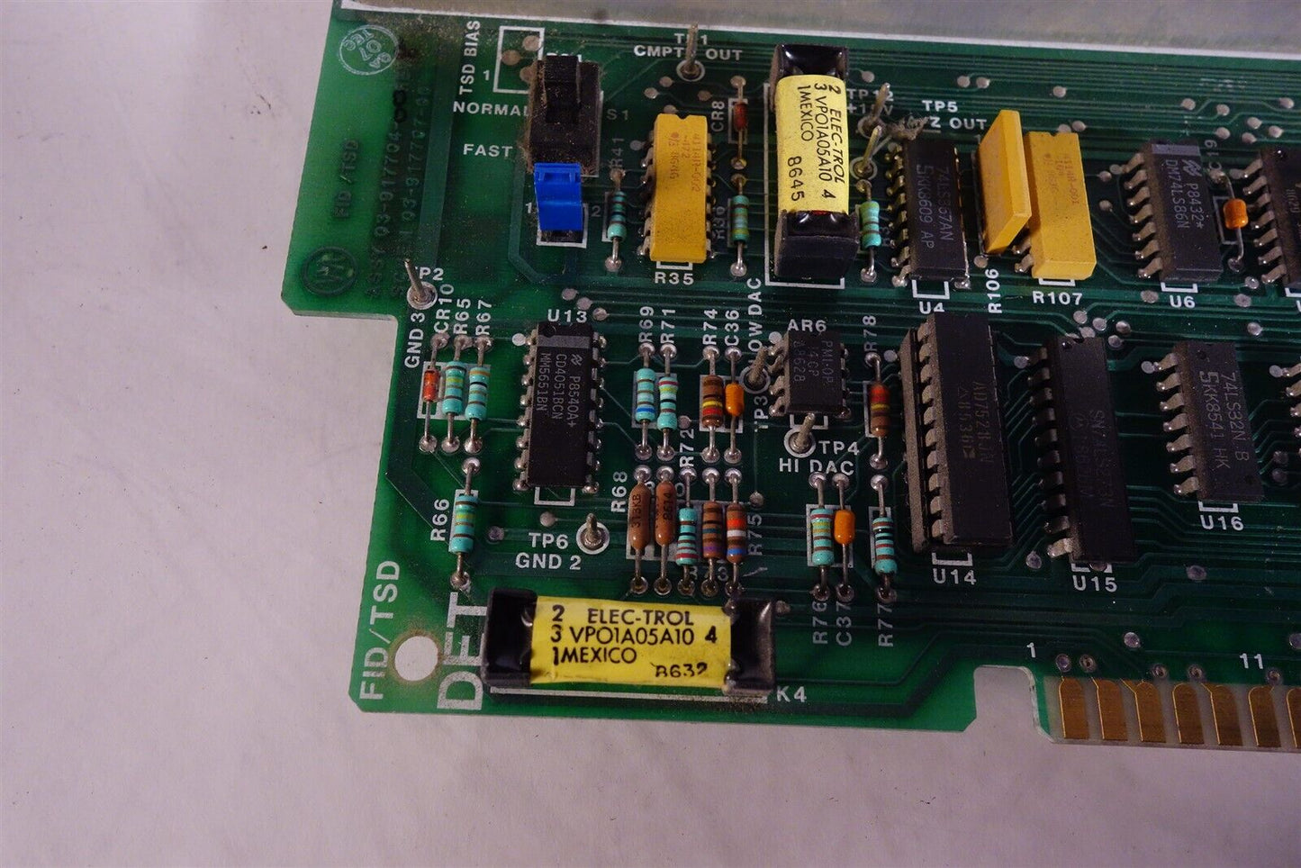 VARIAN 3400 GAS CHROMATOGRAPH SERIAL INTERFACE PCB 03-917742