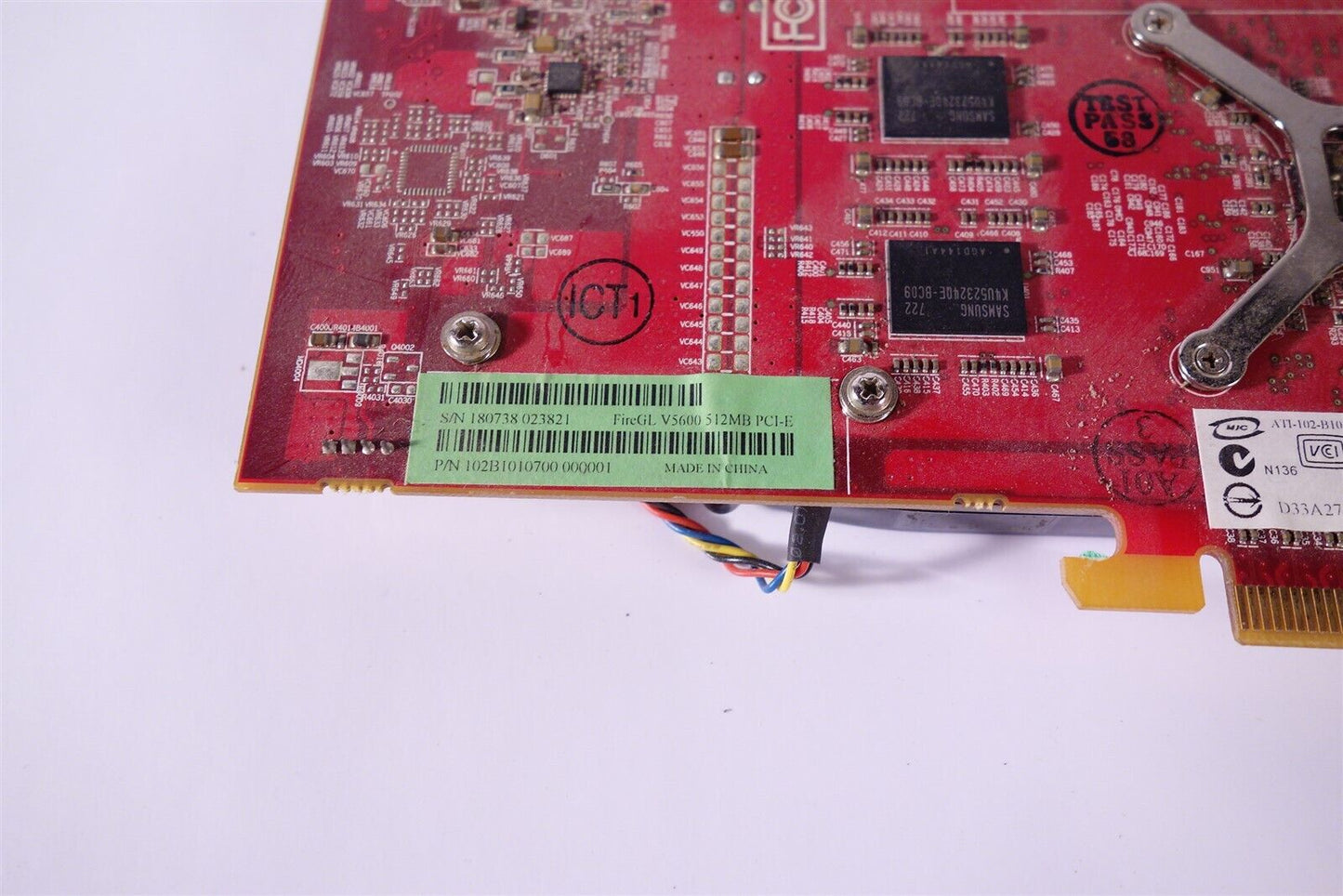 ATI FireGL V5600 512mb DDR4 128bit Crossfire Dual DVI Pci-e x16 456207-001