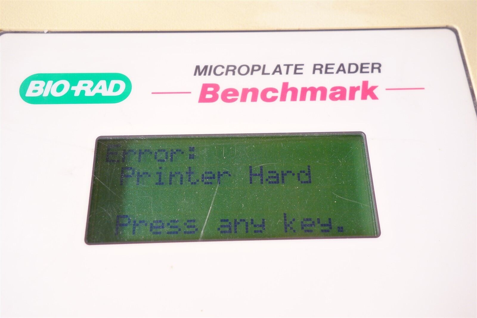 BioRad Benchmark Microplate Reader Working but Read