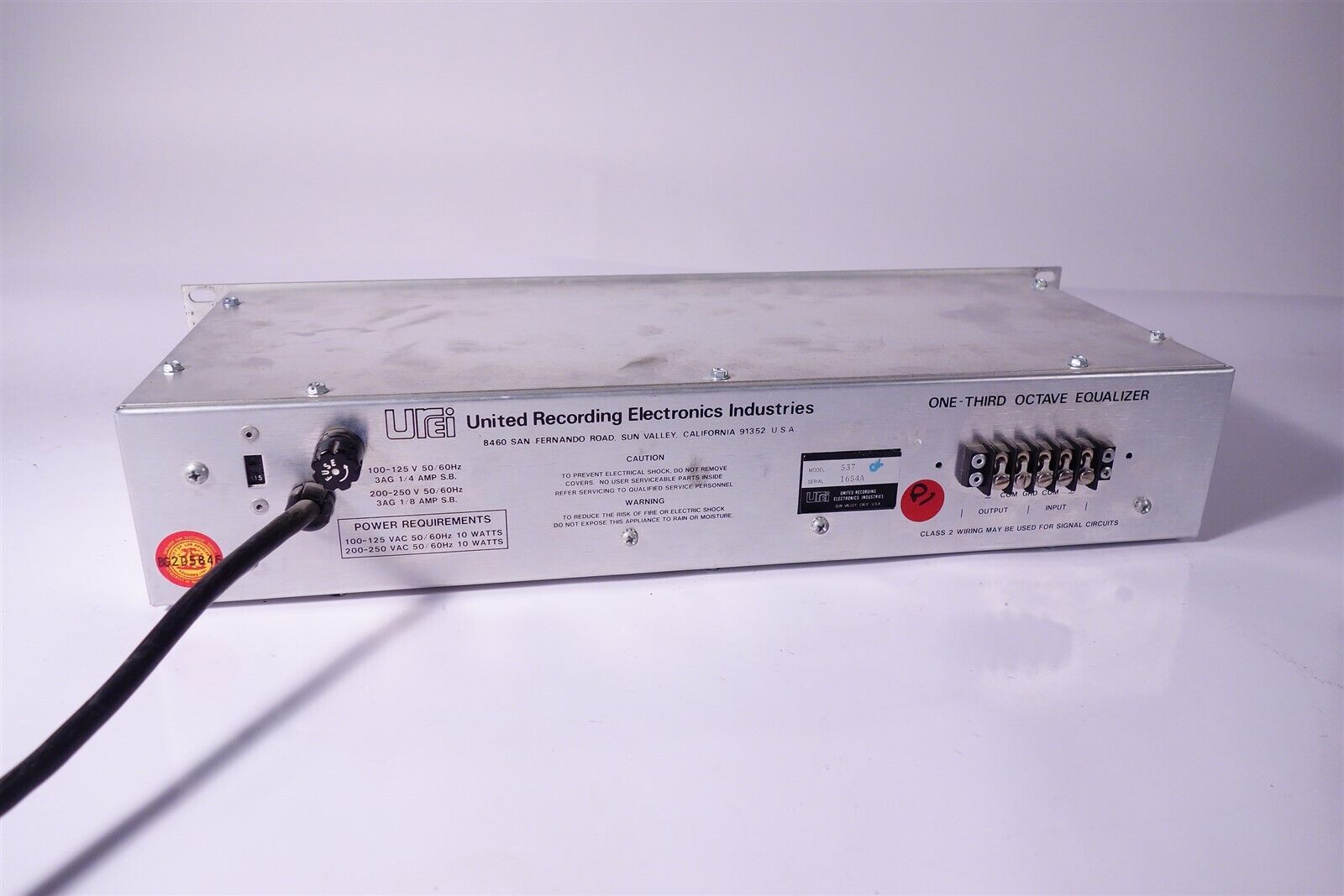 UREI Model 537 Graphic Equalizer