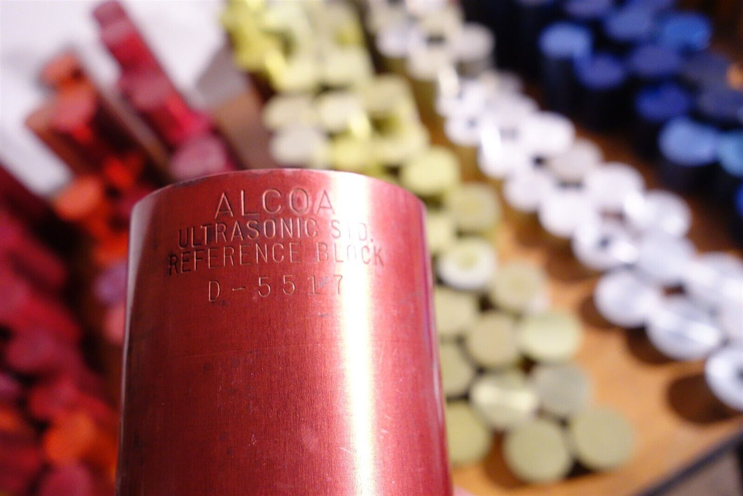 Very Large Lot of Ultrasonic Testing Standards Alcoa Distance Amplitude Blocks