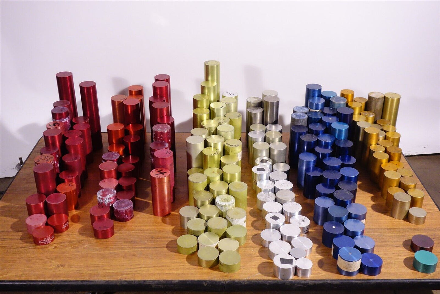 Very Large Lot of Ultrasonic Testing Standards Alcoa Distance Amplitude Blocks
