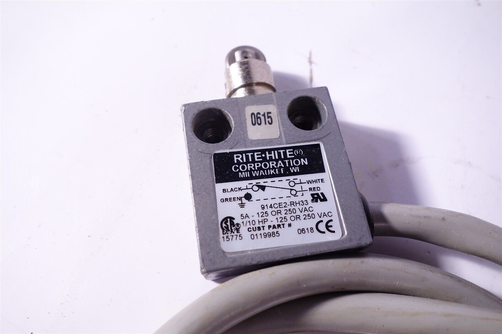 RITE HITE 914CE2-RH33 / 914CE2RH33 1/10HP 125 or 250VAC EXCELLENT 