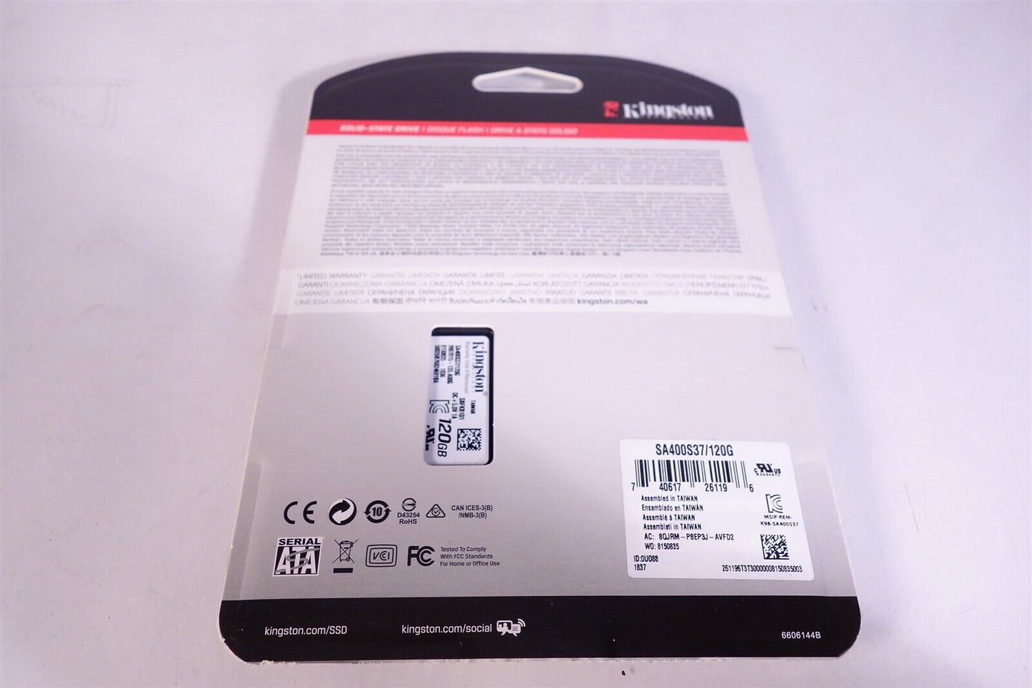 NEW Kingston SSD 120GB 2.5inch SATA Rev.3.0