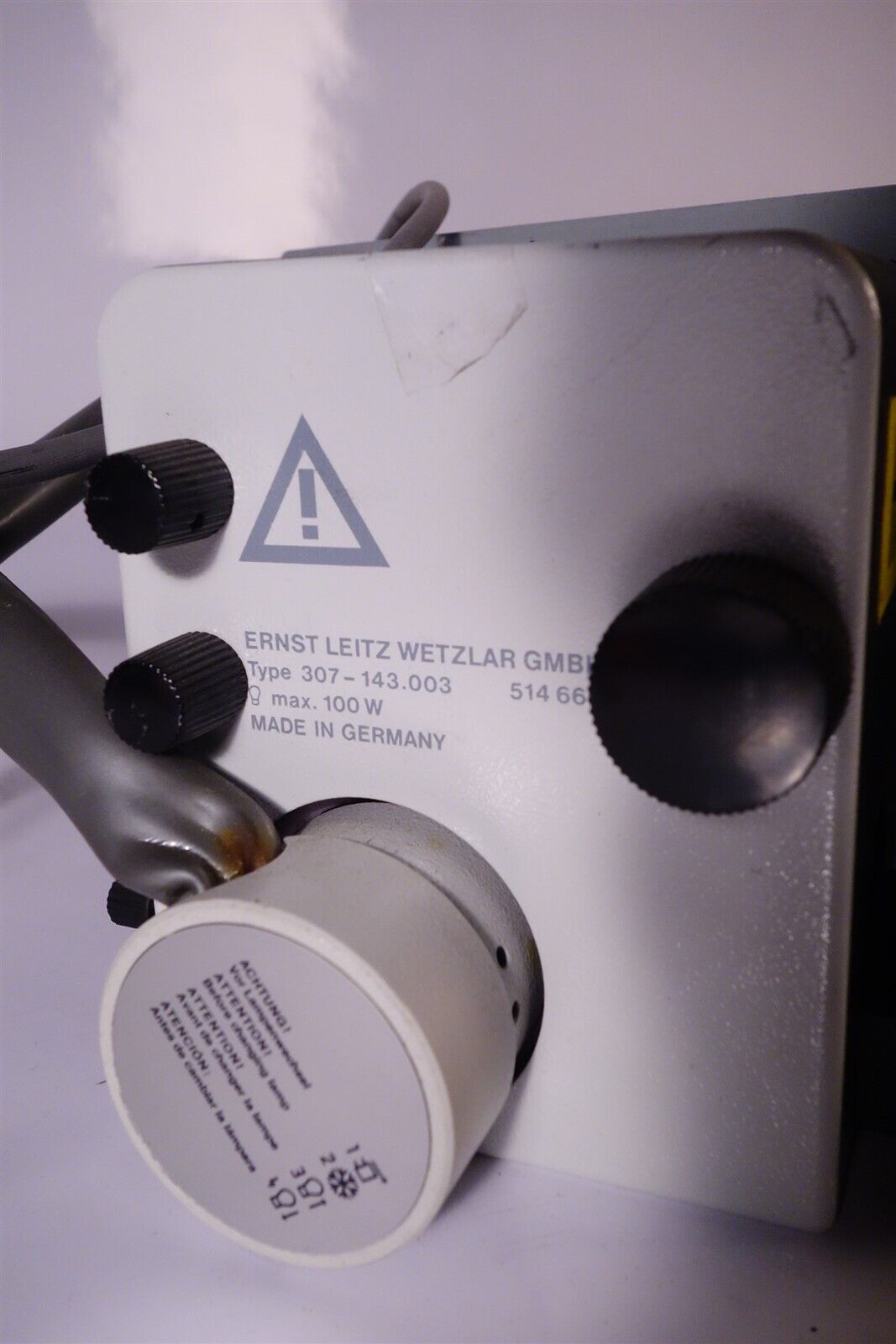 Leitz Mercury Lamp / Lighthouse with 1149 Short Arc Lamp Supply Working 