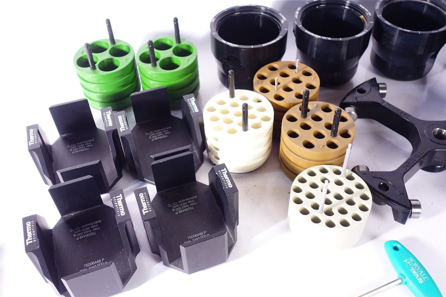 Thermo Sorvall 75006445 Rotor 7500644 Buckets / Inserts Legend / RT 