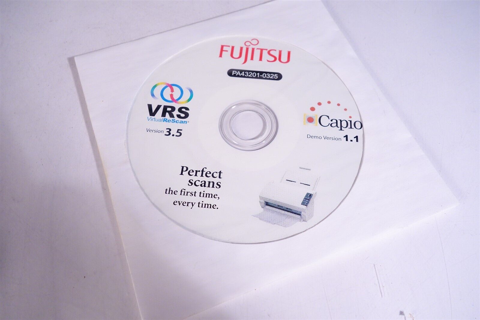 Kofax VRS Pro Virtual ReScan 4.1 CD Disc Software Guide