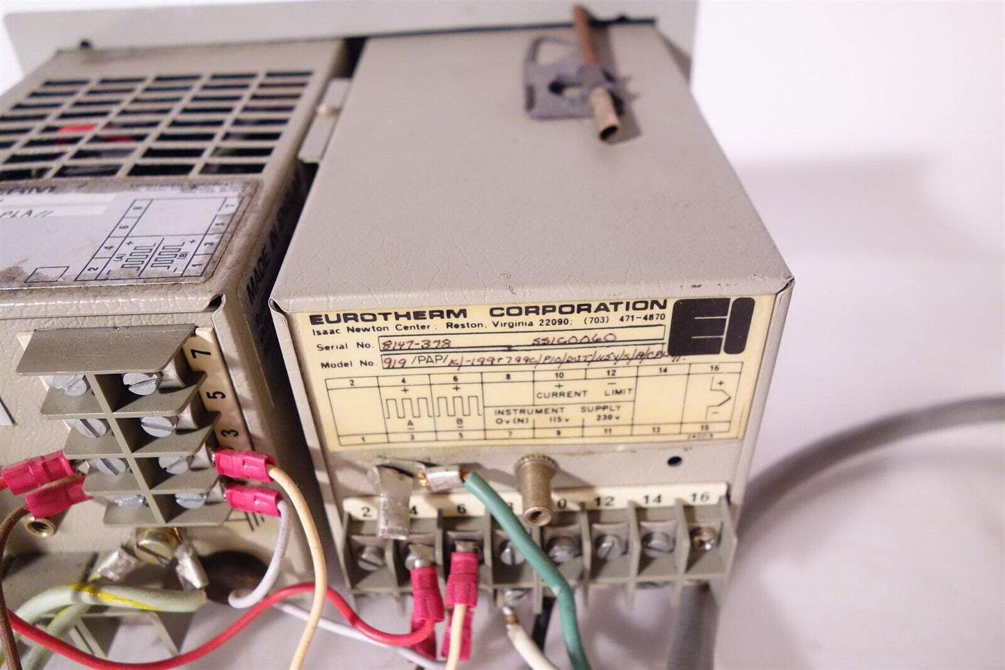 Eurotherm 8145 + 8147 Temperature Controller
