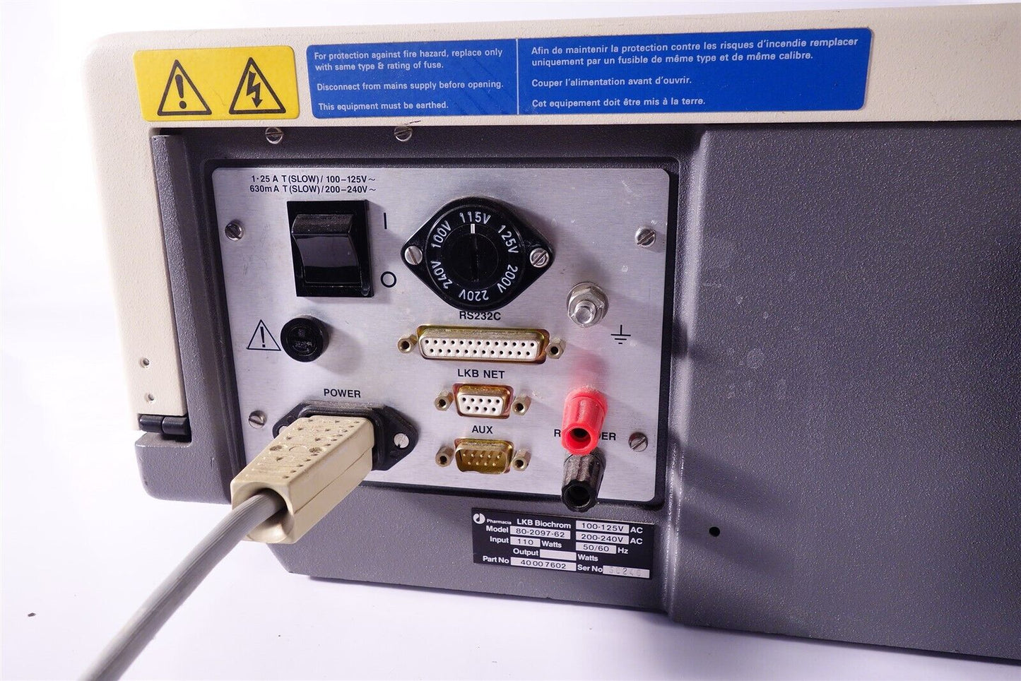 PHARMACIA LKB BIOCHROM ULTROSPEC III 80-2097-62 UV VISIBLE SPECTROPHOTOMETER