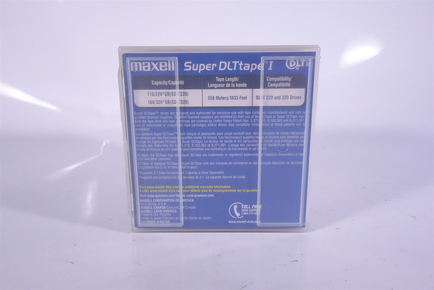 Maxell Super DLTtape I 160GB / 320GB Lot of 4 