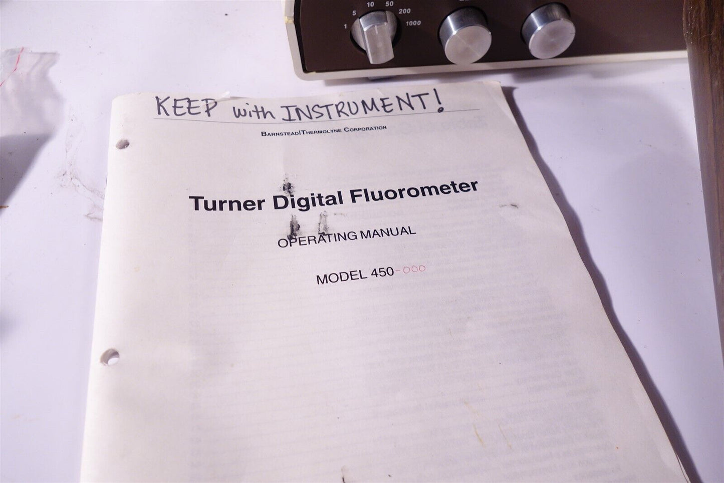 Sequoia TURNER Model 450 Fluorometer Tested / Working / Warranty
