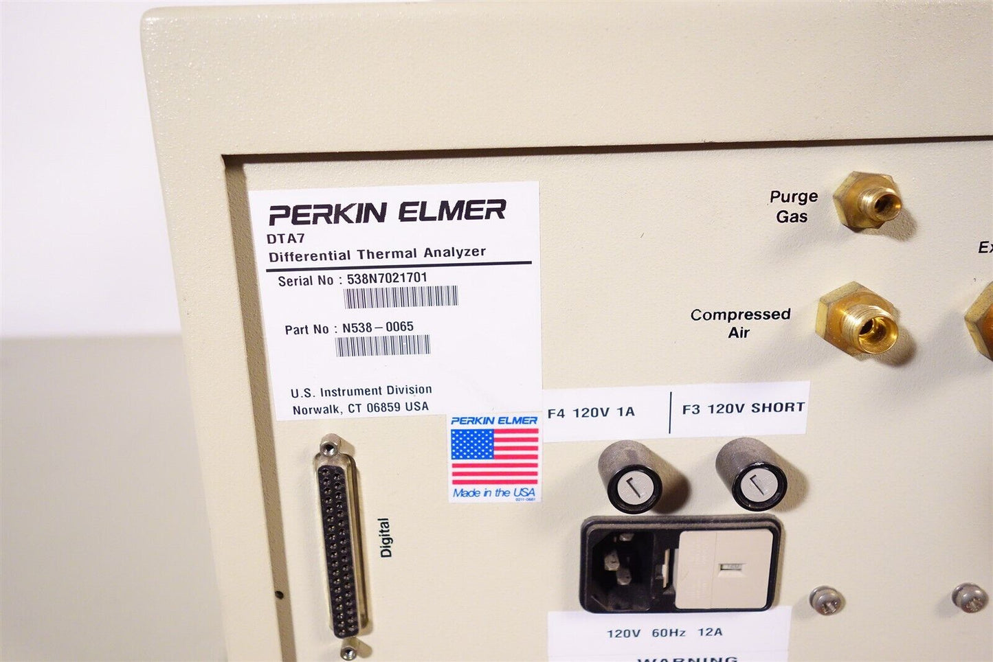 Perkin Elmer DTA7 Differential Thermal Analyzer + TAC7 Controller 