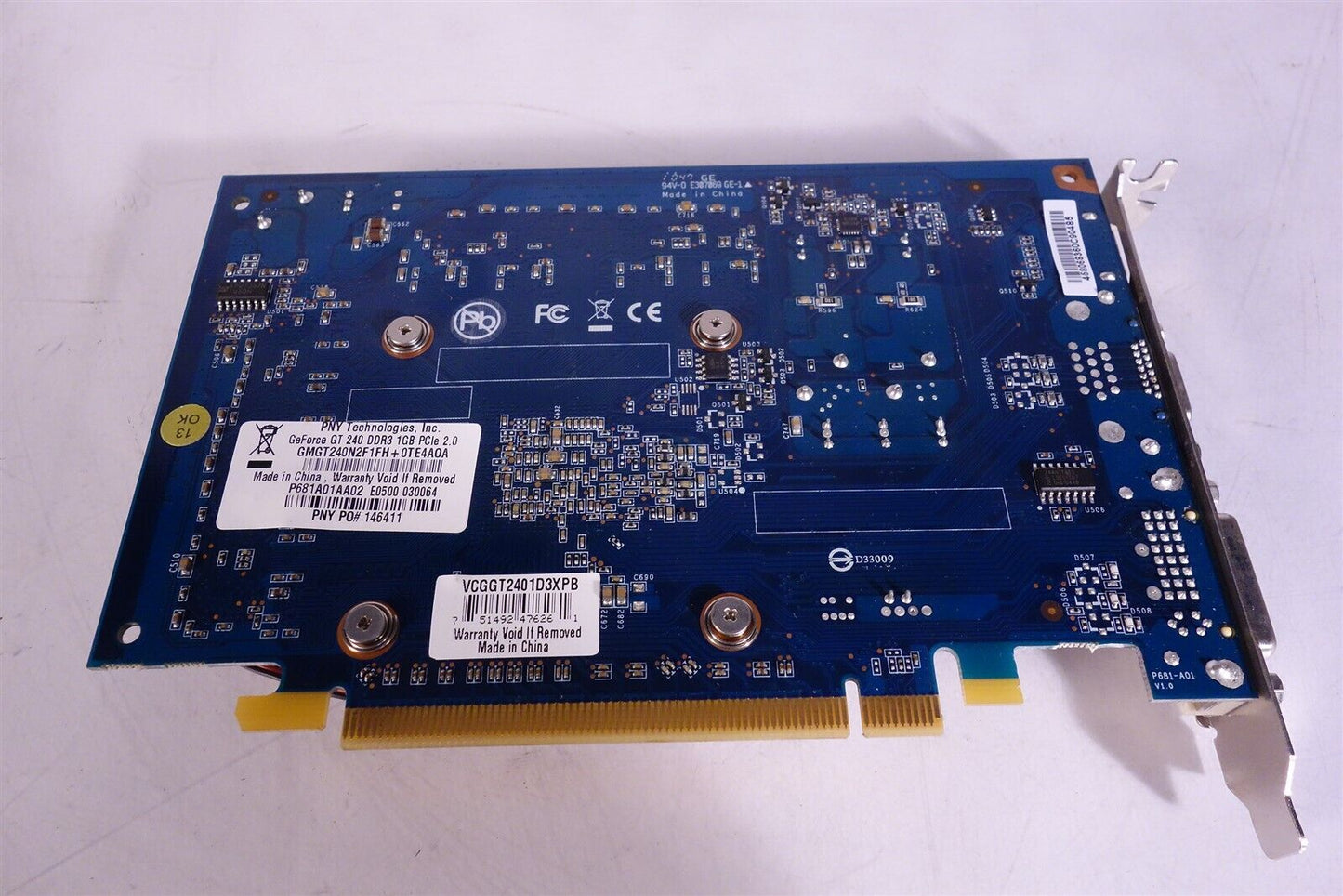 PNY Verto Geforce GT 240 1GB DDR3 PCle Video Card VCGGT2401D3XPB