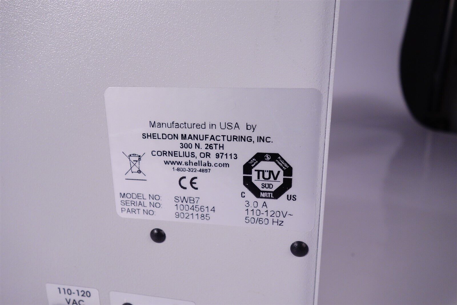 SHELDON LABS DIGITAL WATER BATH MODEL SWB7 - Excellent Tested 