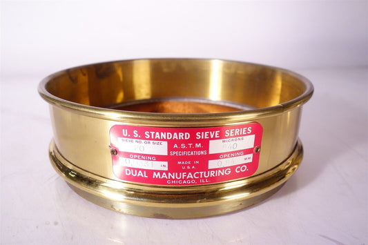 Dual Manufacturing Brass Standard Sieve #20 